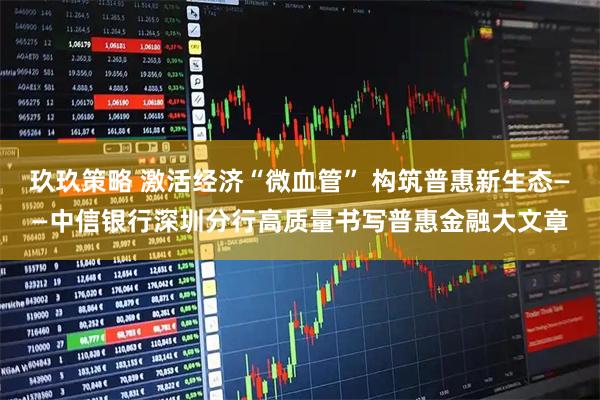 玖玖策略 激活经济“微血管” 构筑普惠新生态——中信银行深圳分行高质量书写普惠金融大文章