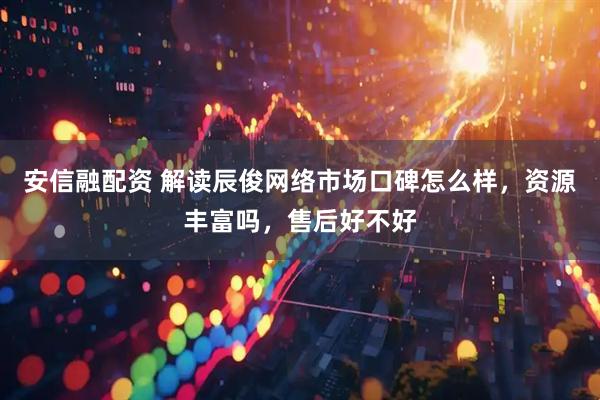 安信融配资 解读辰俊网络市场口碑怎么样，资源丰富吗，售后好不好
