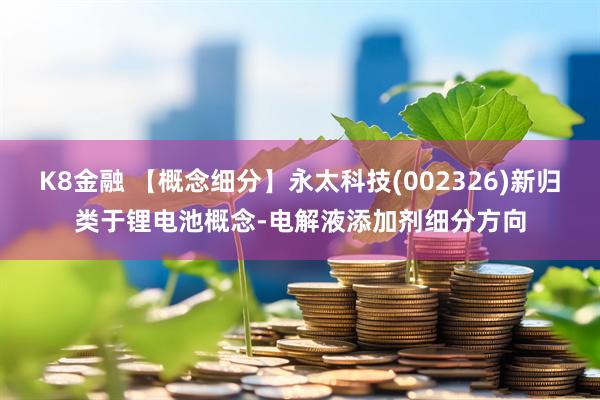 K8金融 【概念细分】永太科技(002326)新归类于锂电池概念-电解液添加剂细分方向