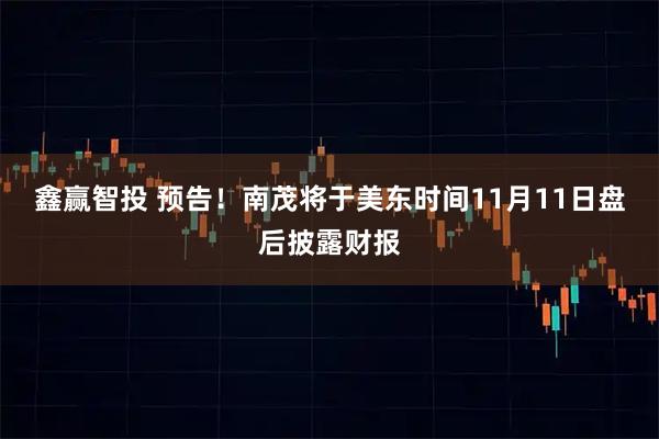 鑫赢智投 预告！南茂将于美东时间11月11日盘后披露财报